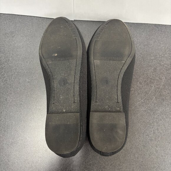 Old Navy Womens Black Ballet Flats Womens Size 8 - Picture 4 of 7